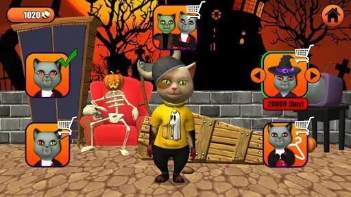 Изображение игры: Talking Cat Leo Halloween Fun