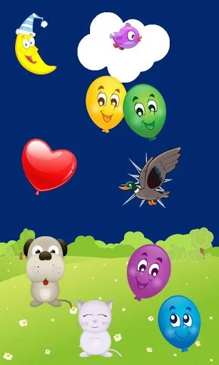 Изображение игры: Baby Touch Balloon Pop Game
