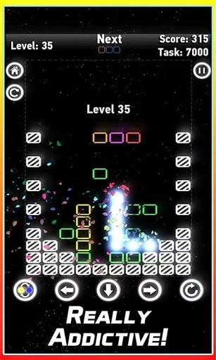 Изображение игры: Glow Block – Neon Blocks Game