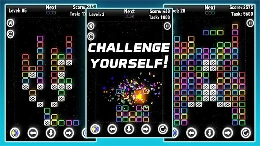 Изображение игры: Glow Block – Neon Blocks Game