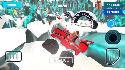 Изображение игры: Cat Race Car Snow Drift Stunts