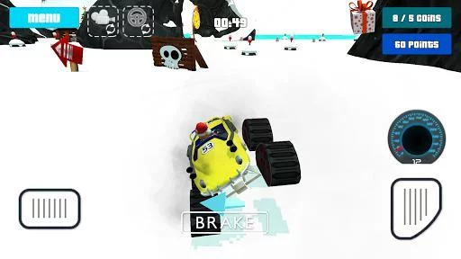 Изображение игры: Cat Race Car Snow Drift Stunts