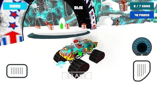 Изображение игры: Cat Race Car Snow Drift Stunts