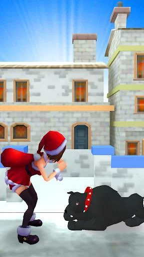 Изображение игры: Santa Girl Run Xmas & Advent