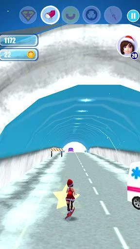 Изображение игры: Santa Girl Run Xmas & Advent
