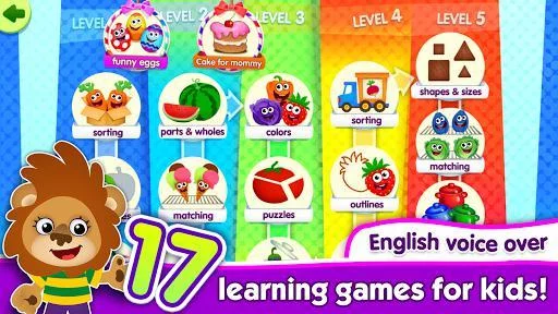 Изображение игры: FunnyFood Kindergarten learning games for toddlers