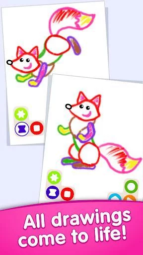 Изображение игры: Learning Kids Painting App! Toddler Coloring Apps