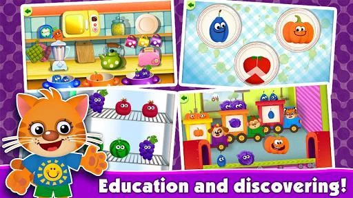Изображение игры: FunnyFood Kindergarten learning games for toddlers