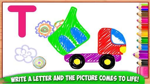 Изображение игры: ABC DRAW! Alphabet games Preschool! Kids DRAWING 2