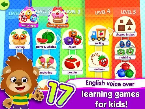 Изображение игры: FunnyFood Kindergarten learning games for toddlers