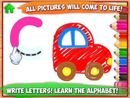Изображение игры: ABC DRAW! Alphabet games Preschool! Kids DRAWING 2