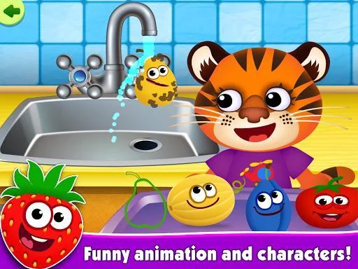 Изображение игры: FunnyFood Kindergarten learning games for toddlers