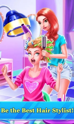 Изображение игры: Hair Stylist Fashion Salon ❤ Rainbow Unicorn Hair