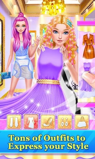 Изображение игры: Hair Stylist Fashion Salon ❤ Rainbow Unicorn Hair