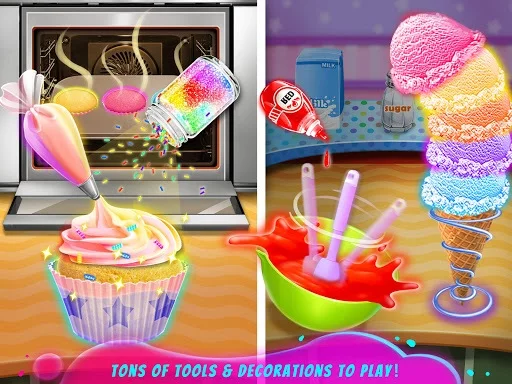 Изображение игры: Rainbow Unicorn Desserts Maker