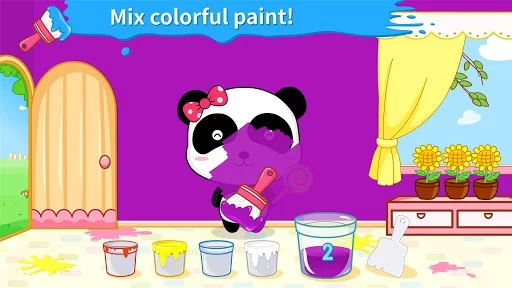 Изображение игры: Baby Panda’s Color Mixing Studio