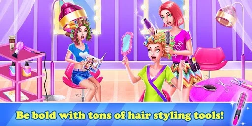 Изображение игры: Hair Stylist Fashion Salon 2: Girls Makeup Dressup