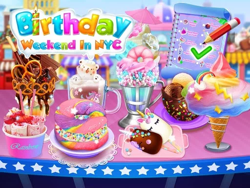 Изображение игры: Sweet Trendy Desserts: Birthday Cake Foods