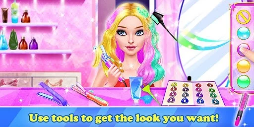 Изображение игры: Hair Stylist Fashion Salon 2: Girls Makeup Dressup