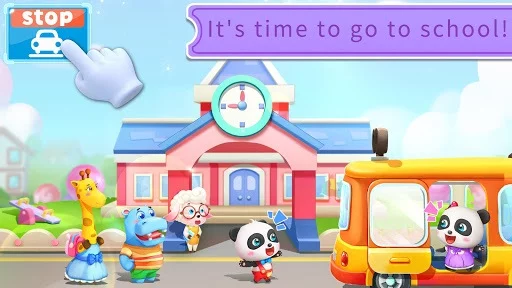 Изображение игры: Baby Panda’s School Bus - Let's Drive!