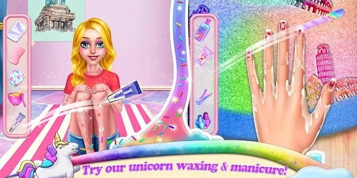 Изображение игры: Unicorn Makeover Artist: World Travel