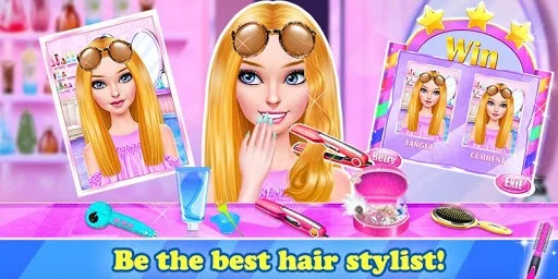 Изображение игры: Hair Stylist Fashion Salon 2: Girls Makeup Dressup