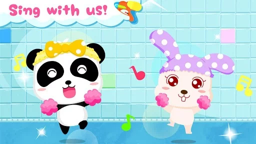 Изображение игры: Baby Panda's Bath Time