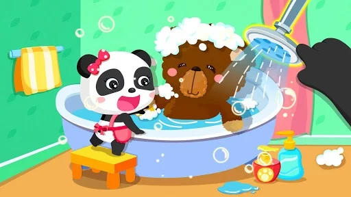Изображение игры: Baby Panda Happy Clean