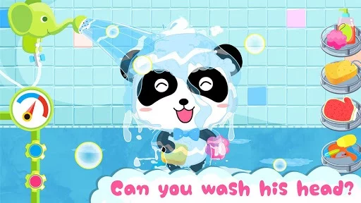 Изображение игры: Baby Panda's Bath Time