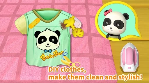 Изображение игры: Cleaning Fun - Baby Panda