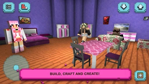Изображение игры: Girls World Exploration: Crafting & Building Lite