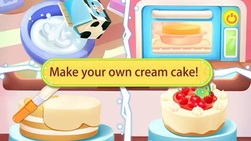 Изображение игры: Little Panda's Bake Shop: Bakery Story