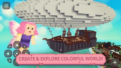 Изображение игры: Fairytale Blocky Girls Craft