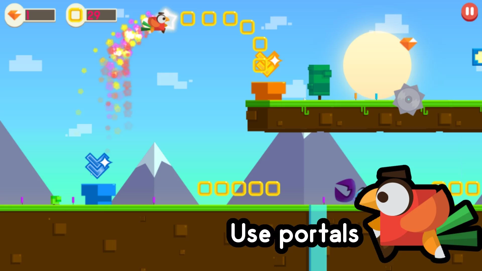 Изображение игры: Birds Run: Epic Adventure Dash