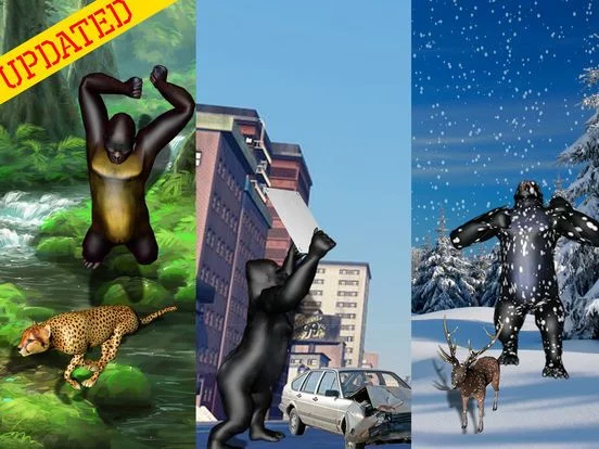Изображение игры: Wild Gorilla Attack Simulator 2016:Wildlife of Ape