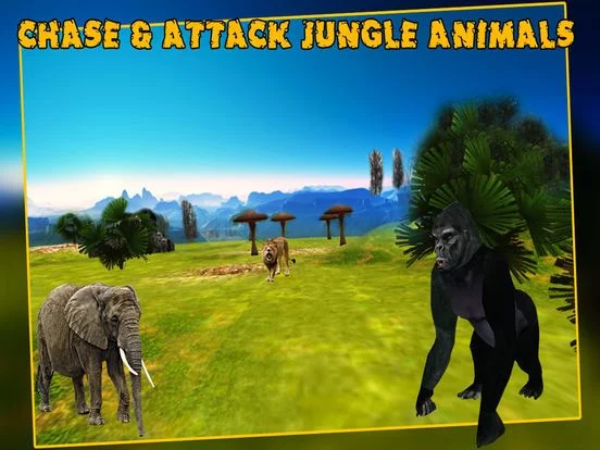 Изображение игры: Wild Gorilla Attack Simulator 2016:Wildlife of Ape