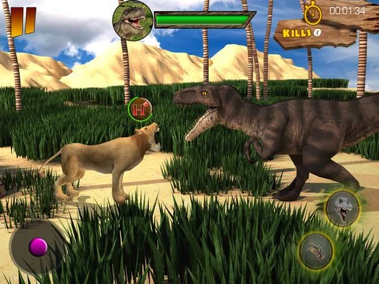 Изображение игры: Dinosaur Jungle Simulator 2018