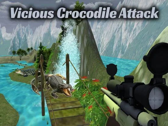 Изображение игры: Wild Crocodile Attack 2017: Alligator Hunting 3D