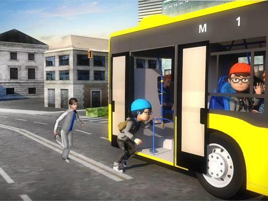 Изображение игры: Crazy School Bus Driver 2018