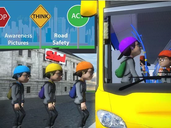 Изображение игры: Crazy School Bus Driver 2018