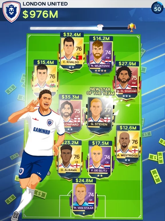 Изображение игры: Idle Eleven - Soccer Tycoon