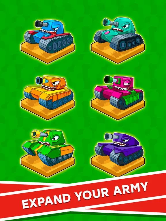 Изображение игры: Merge Tanks: Idle Tap Clicker