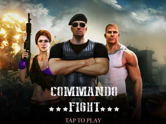 Изображение игры: Commando Fighting