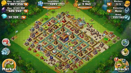 Изображение игры: Jungle Heat: War of Clans