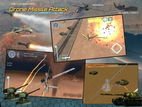 Изображение игры: Air-Combat Drone Test Pilot Missile Attack Sim 3D