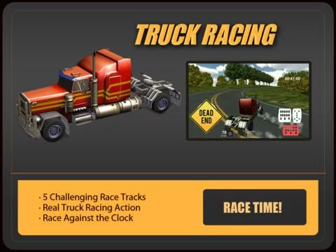 Изображение игры: 3D Truck Racing: High Speed Race