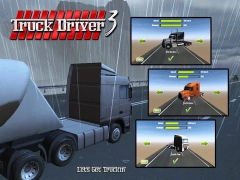 Изображение игры: Truck Driver 3: Rain and Snow Trucking 3D