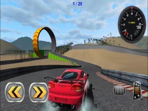 Изображение игры: 3D Stunt Car Race - eXtreme Racing Stunts Cars Driving Drift Games