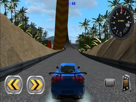 Изображение игры: 3D Stunt Car Race - eXtreme Racing Stunts Cars Driving Drift Games