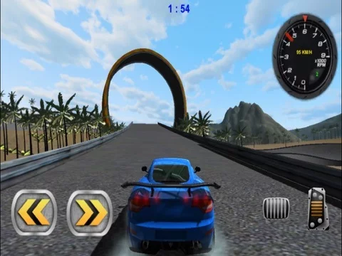 Изображение игры: 3D Stunt Car Race - eXtreme Racing Stunts Cars Driving Drift Games